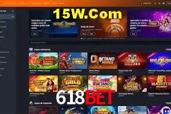 Interface moderna da plataforma 618bet